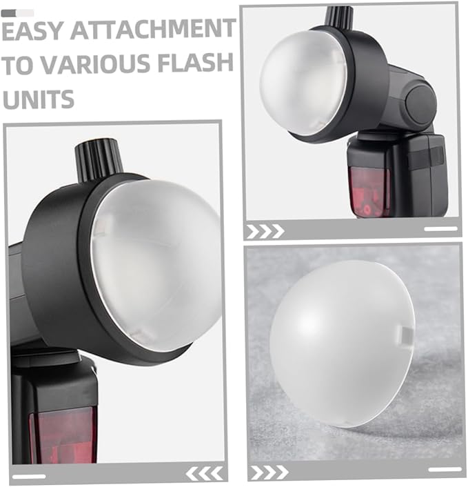 Angoily Photography Flash Dome Diffuser Soft Light for Enhanced Easy Installation for Camera Flash for Studio and Outdoor Use