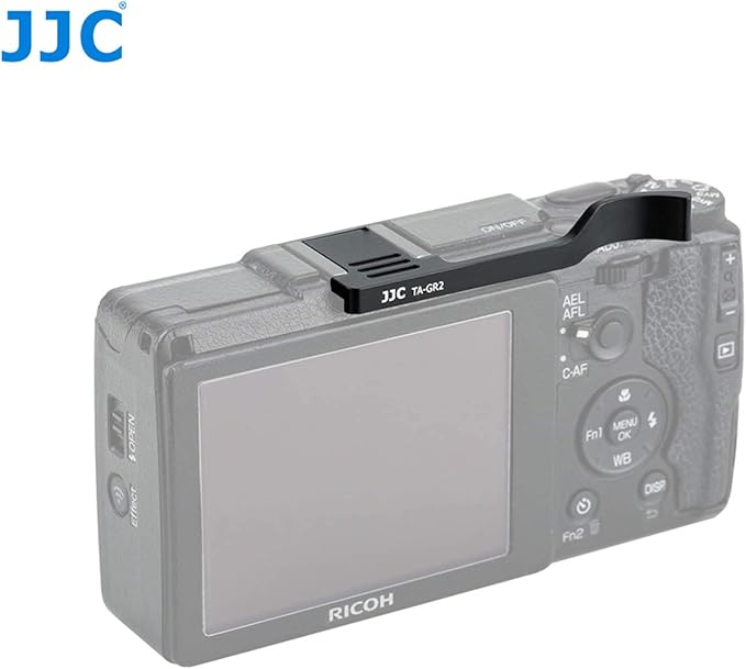 JJC TA-GR2 Thumbs Up Grip for Ricoh GR II Camera, Ricoh GR II Thumbs Grip, GR II Thumbs Up Grip, Made of Premium Aluminium Alloy, Hot Shoe Grip for Ricoh GR II