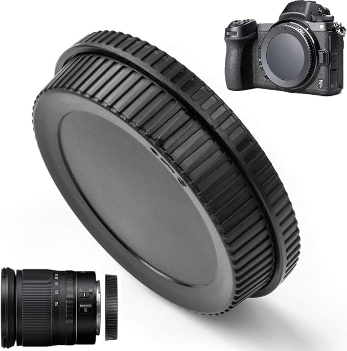 Rear Lens Cap and Body Cover for Nikon Z50II Z6III Z30 Zf Z8 Z9 Z50 Z7 Z6 Z5 Camera and More with Z Mount, Lens Accessories for Nikon z50II z6III z30 zf z8 z9-2Packs