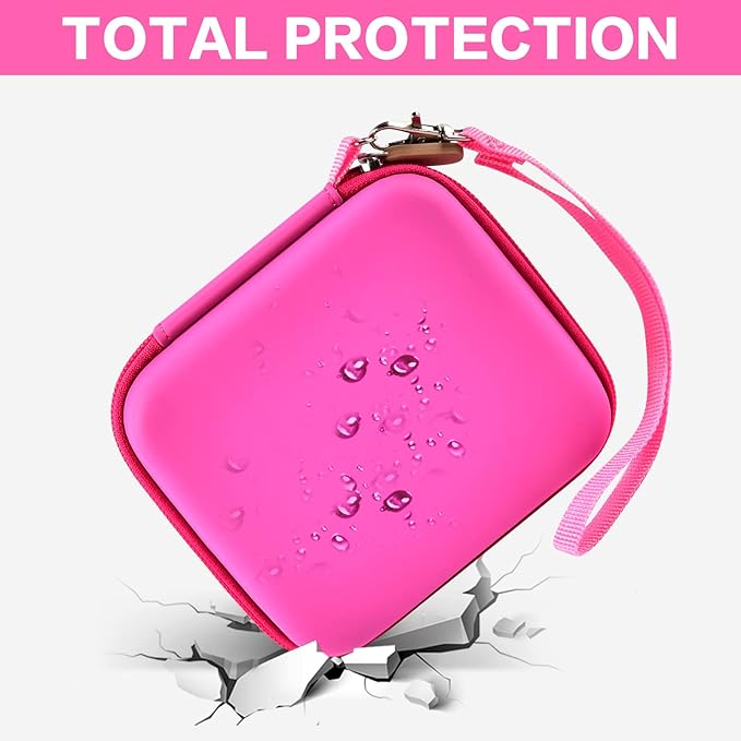 Kids Instant Print Camera Case Compatible with ESOXOFFORE for Dylanto for DUDUDRAGON for GKTZ for ETIKEZ for Dafotil for Careenoah for Aasonida Digital Video Prints Paper Bag (Box Only) Rose Red