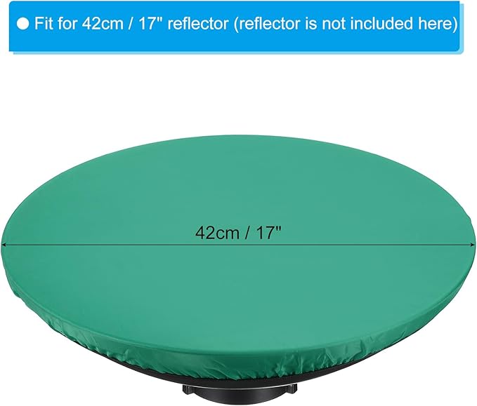 PATIKIL 17" 42cm Soft Diffuser Lamp Cover, Cloth Diffuser Strobe Reflector Lamp Sock for Flashing Light Dish Photography Studio, Green
