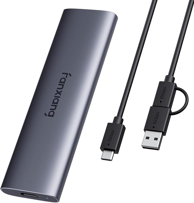 fanxiang 1TB External SSD - Portable SSD External Solid State Drive, 1000MB/s,USB 3.2 Gen2 Type-C, Aluminum Alloy, External Hard Drive for iPhone15/16/17,Android, Mac, Windows -PS1008NEW