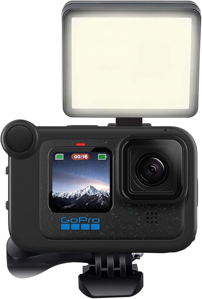 Suptig LED Video Light, Portable Photography Compatible for Gopro Hero 13, Hero 12,11,10,9,8,7,6,5,4,3,3+, DJI OSMO, AKASO, Sony DSLR Canon Camera Gopro Vlogging.