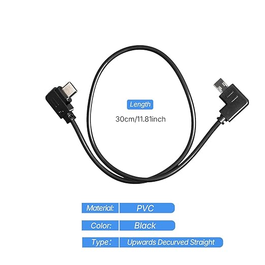 Camera Shutter Release Cable USB-C to Multi-USB for DJI Ronin-SC/RS2/RSC2/RS3/RS3 Pro/PS3 Mini/RS4/RS4 Pro Stabilizer,for SN A6400 A6600 A7R4 A7R5 A7S3 A7M4 Camera RSS Upwards Control Cable 30CM