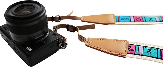 Original Design Personalized Adjustable Camera Strap Hieroglyphs, Fit for Canon Nikon Sony Olympus Interchangeable Lens Digital Camera/DSLR etc.