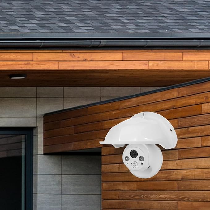 HOMSFOU Outdoor Camera Cover Weatherproof Sun Rain Shield Protective Housing for Security Cameras 11.42X8.27X5.12 Inches Easy Install