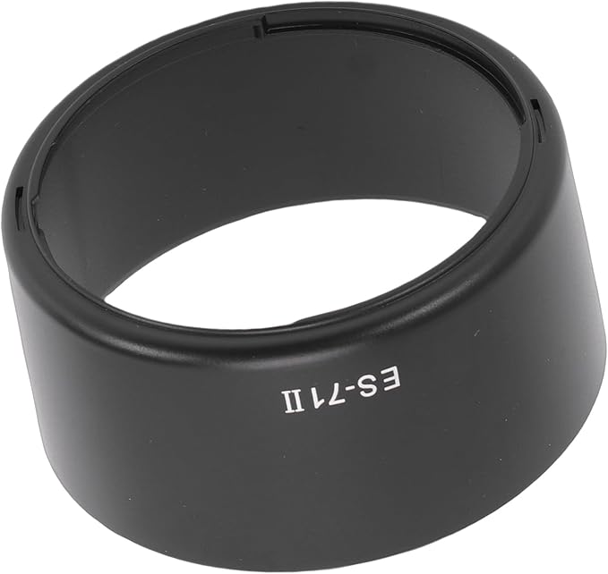 Yunseity Lens Hood for EF 50mm f1.4 USM ES-71II Black ABS Bayonet Mount Shade Compatible with 58mm Filter Protector for 50mm f1.4 Lens