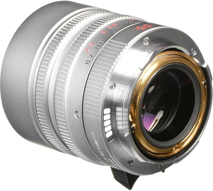 Leica Summilux-M 50mm f/1.4 ASPH. Lens (Silver) (11892) + 64GB Memory Card + Padded Lens Case + Filter Kit + Backpack + Full Size Monopod + Cleaning Set + Cap Keeper + Hand Strap