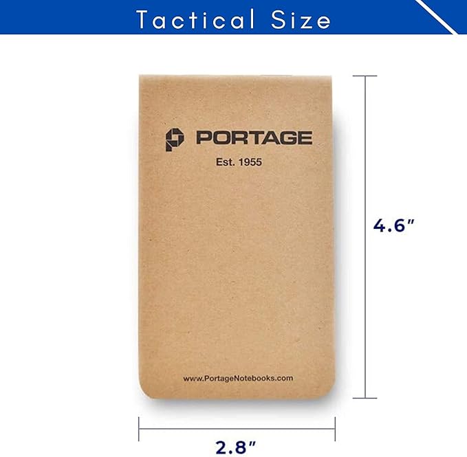 Small Notebook, Notepad for Field Notes, Blank Paper – Pocket Journal Field Notebook, Pocket Sized Notepad for Taking Notes, Top Bound, Durable & Flexible – 2.8 x 4.6 Inches, 64 Pages (Pack of 6)