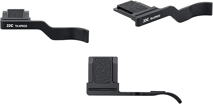 JJC TA-XPRO3 Thumbs Up Grip for Fuji X-Pro3 X-Pro2 X-Pro1 Camera, Hot Shoe Thumb Grip Comaptible with Fujifilm XPro3 XPro2 XPro1, Made of Premium Aluminium Alloy, Silicone pad Size 66.128.39mm