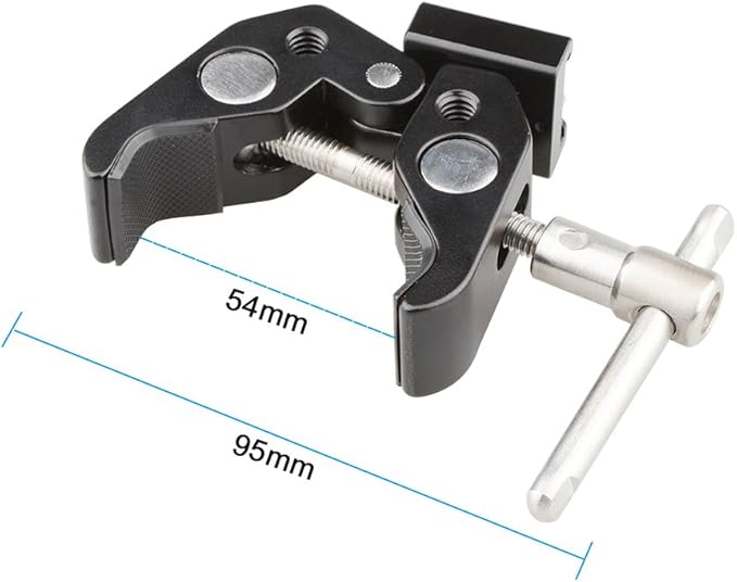 CAMVATE Super Clamp with Cold Shoe Mount for Camera Flash Light Accessories - 1814