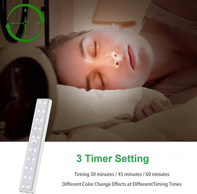 Under Cabinet Lighting with Remote, 15 Color RGB 4 Dynamic Working Modes Wireless Lamp, 1100mAh Rechargeable Lamp & 3 Timer, Stick on Lights for Kitchen, Home Decor, Closet, House Party (2 Pack)