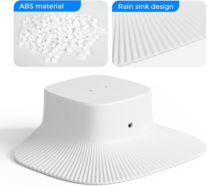 Rain Cover for Eufy SoloCam S340, Aluminum Weatherproof Camera Sun Rain Shield, Easy Install Outdoor Security Camera Accessory (Eufy s340 Cover)