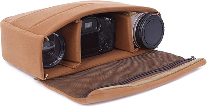 Jippedea Backpack Shockproof Foldable Camera Inserts Bag,Camera Lens Divider Storage Organizer,Padded Divider Case for Camera Bags Suit for Sony,Canon,Nikon