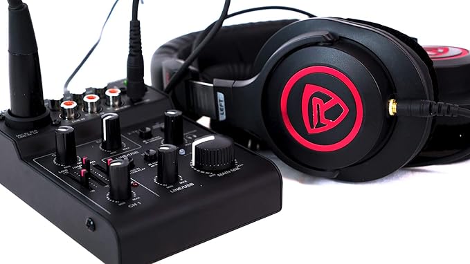 Rockville RockMix 5 Channel Pro Mixer w/USB Interface, Bluetooth, Echo, 2-Band EQ, Compact Design, Portable, for Podcasting and Live Music