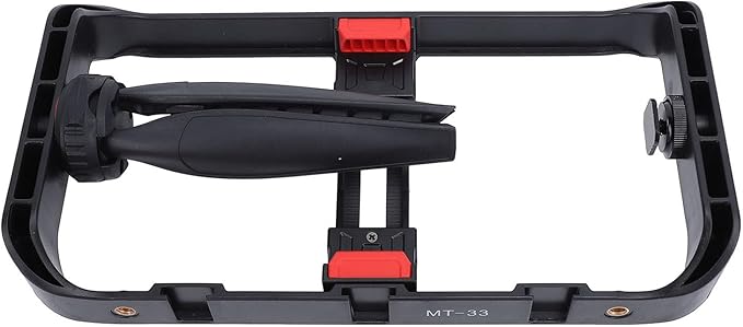 Smartphone Video Rig Filmmaking Vlogging Case Stabilizer with Tripod Mount