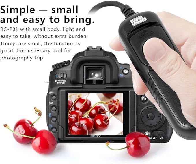Shutter Release Cable for Nikon, Pixel RC-201-DC0 Cable Release for Nikon Fujifilm Digital SLR Cameras Replaces Nikon MC-30A