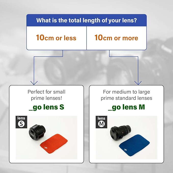 PACKING KNIT_GO Camera Lens Cover, Square W, Made in Japan, M size, Light Gray