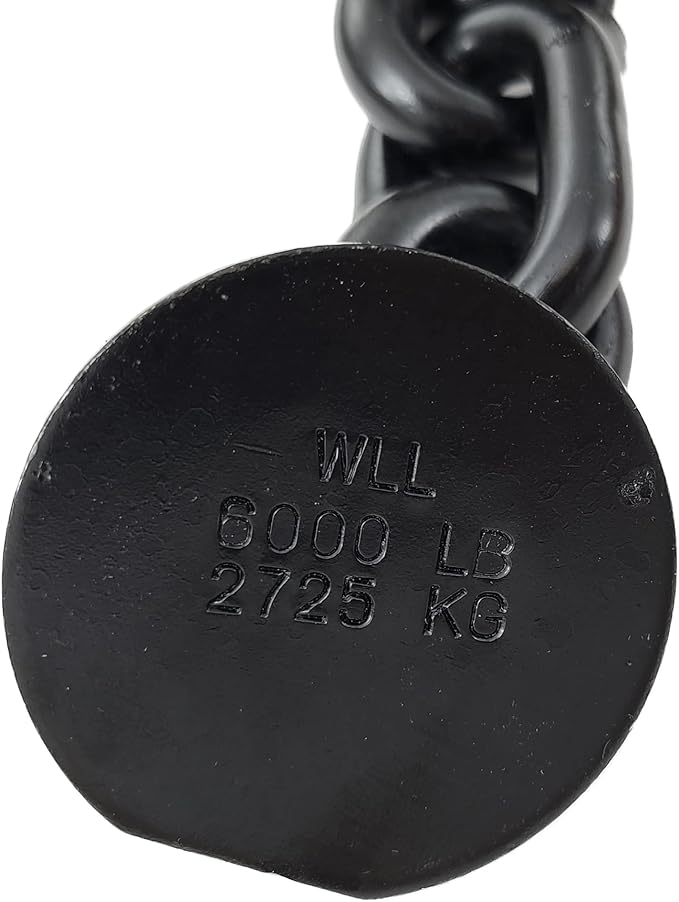Heavy Duty G70 3/8" Floor Chain Tie Down Weld On, 6600Lbs, for Truck Trailer Flat Bed Deck Auto Lift Wrecker, Prevent Cargo from Snagging On It During The Loading and Unloading Process (1)