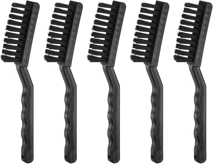 HARFINGTON 5pcs Anti-Static Cleaning Brush 18x60mm PV Plastic Conductive Bristles Anti Static ESD Brushes for Clean PCB Laptop Keyboard Fan and Other Electronic Devices