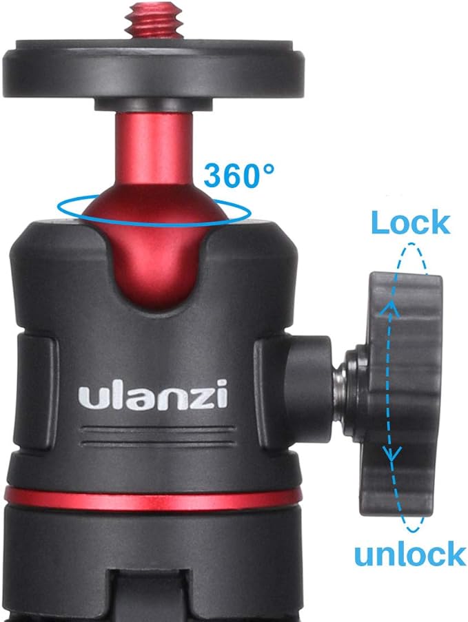 ULANZI MT-08 Extension Pole Tripod, Mini Selfie Stick Tripod Stand Handle Grip f Osmo Pocket3 Xtra Muse iPhone 17 11 Pro Max Smartphone Canon G7X Mark III Sony ZV-1 RX100 VII A6400 A6600 Cams Vlogging