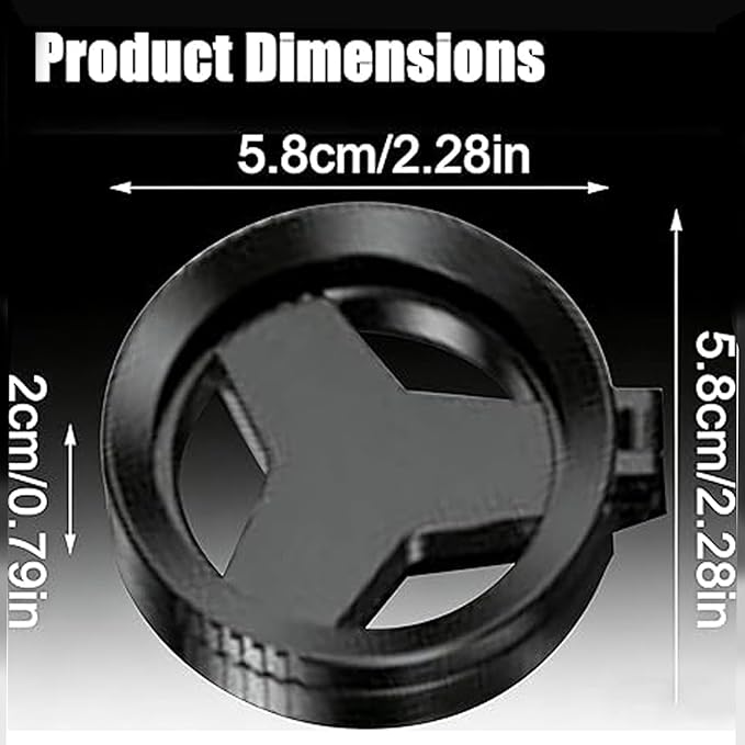 Anti-Glare Magnetic Phone Filter,Quick Mount for iPhone Filter Lens,52mm Cpl Phone Camera Filters,Circular Polarized Lens Filters with Foldable Stand for Outdoor Shooting, Glass Surfaces (2pcs)