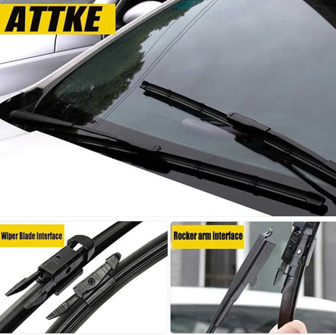 2 Wiper Blades 28" + 28" Front Wiper Blades for Ford Edge 2015-2020/Ford Escape 2013-2020/Focus 2012-2018/Fusion 2013-2019-OE Original Quality (Pack of 2)