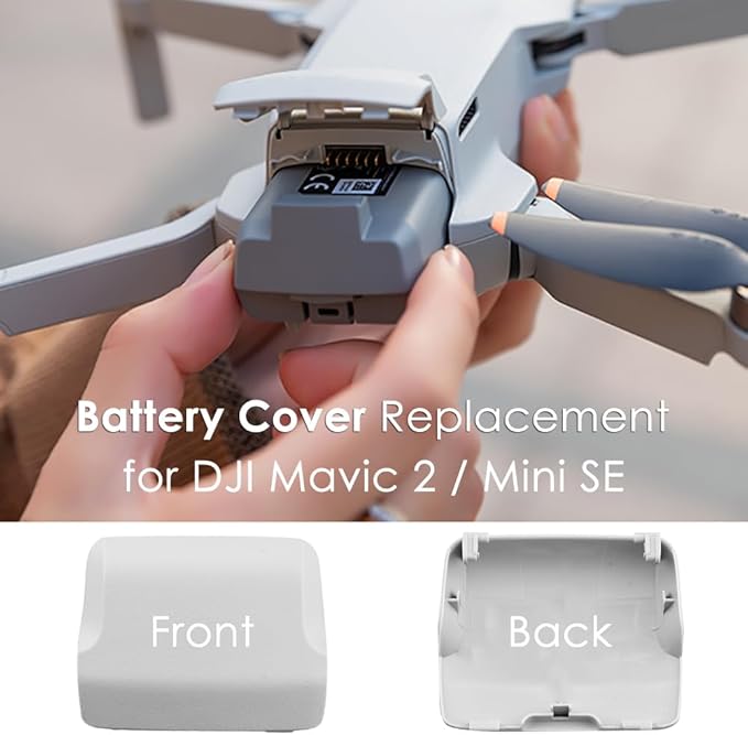 CAPART Battery Cover for DJI Mini 2/ Mini SE, Battery Door Cover Replacement Repair Parts Accessories (for Mini 2/Mini SE)