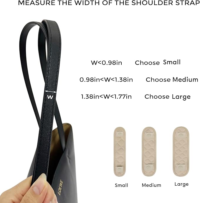 GIVLEFLY Medium Shoulder Strap Pad for Tote & Handbags, Soft Cushion with Anti-Slip Backing for Comfortable Carry, Light Khaki