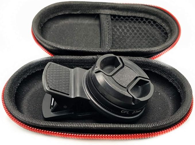 37mm CPL Phone Camera Lens, Universal Polarizer Clip-On Cellphone CPL Filter Compatible with iPhoneSamsung/Android Smartphones