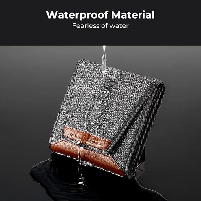 K&F CONCEPT Lens Filter Pouch, Lens Filter Case 3 Pocket Professional Photography Filter Holder Belt Bag Pouch Water-Resistant and Dustproof for Filter Up to 62mm
