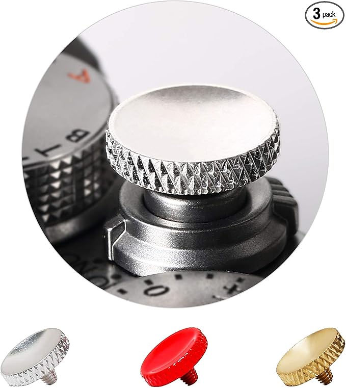 Soft Shutter Release Button, High-end Pure Copper Camera Shutter Button (3 Pack)