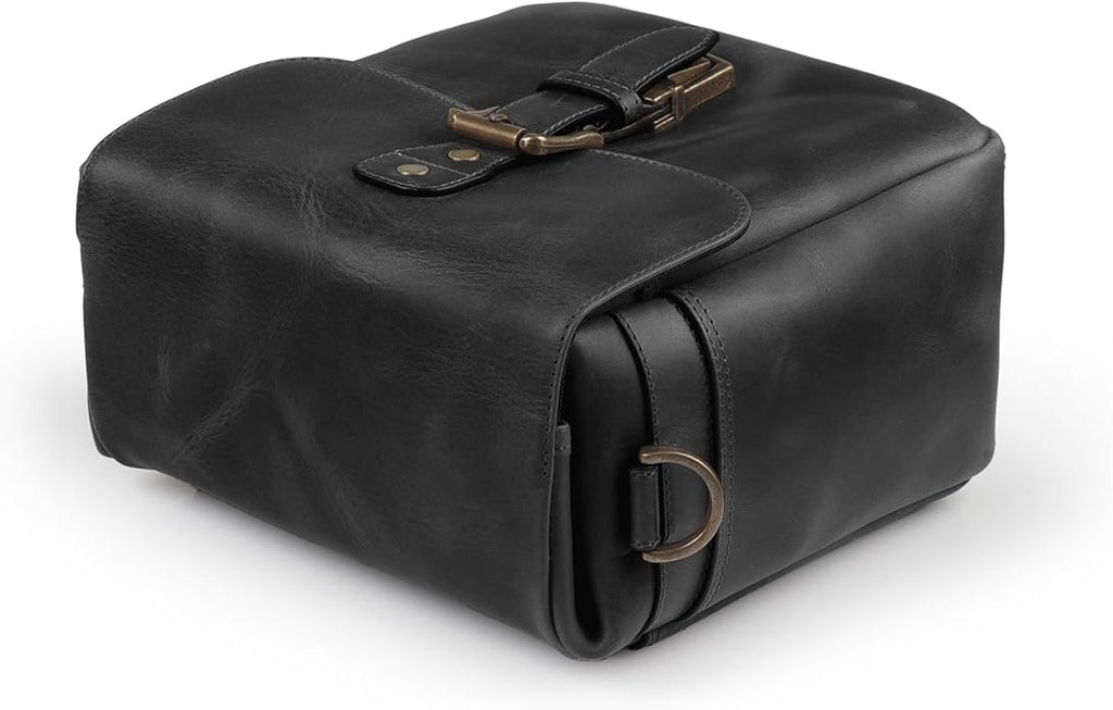 MegaGear Genuine Leather Camera Messenger Bag Mirrorless Portable electronic device cover