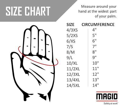 MAGID MultiMaster Ambidextrous 8 oz. Clute Cut Canvas Chore Gloves, 300 Pairs, Size Men's (Fits Large) (T89R)