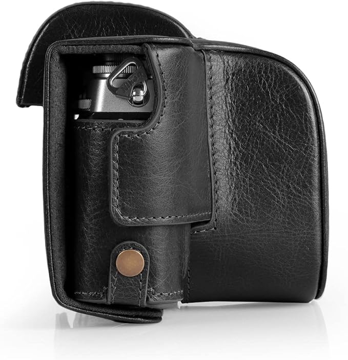MegaGear MG2010 Ever Ready Genuine Leather Camera Case Compatible with Nikon Z fc (16-50mm)-(Black)
