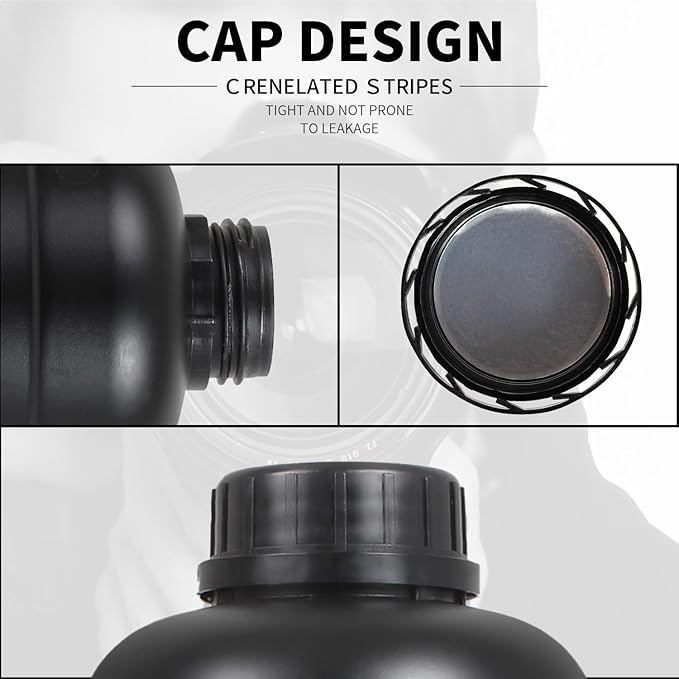 3X 1000ml Round Container Darkroom Chemical Storage Bottles Film Photo Developing Processing Equipment 1L