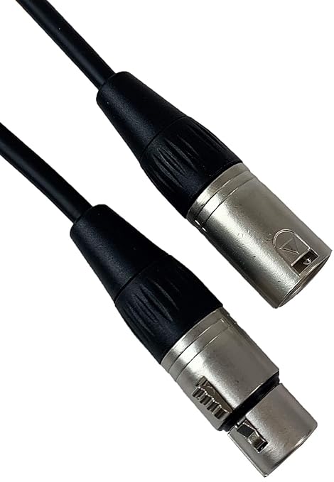 Gearlux XLR Microphone Cable, Fully Balanced, Male to Female, 10 Feet - 2 Pack