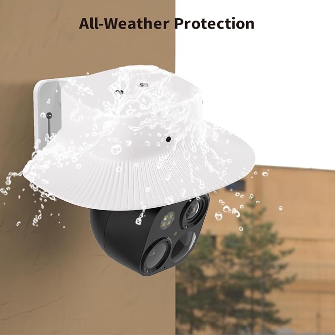Rain Cover for Eufy Security SoloCam S340, Protective Weather Shield for Outdoor Use (Camera Not Included)