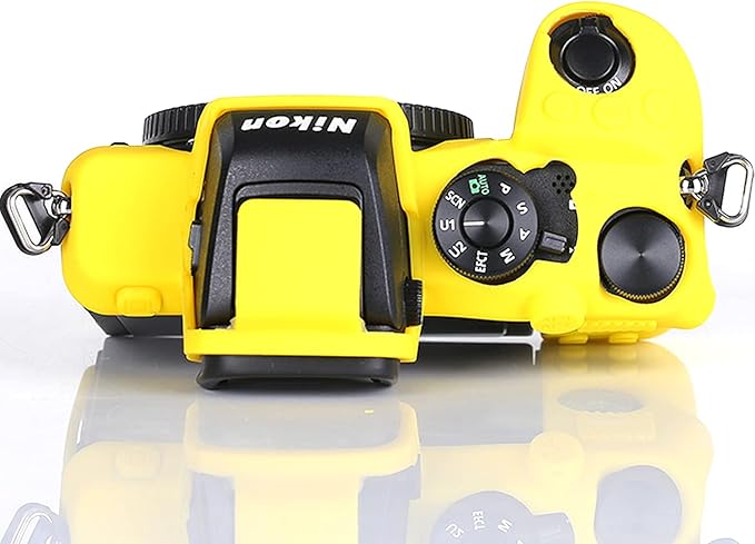 Professional Secure Silicone Camera Case Cover Housing Body Skin for Nikon Z50 Z 50 Mirrorless Digital Camera (Yellow)