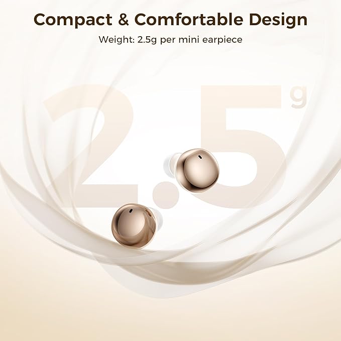 Aesthetic 2-in-1 Wireless Earbuds, Bluetooth 6.0 Ultra-Mini Stylish Headphones for Sleep & Day, Built in Mics & Enhanced Bass Earphones, IPX5 Waterproof All in Comfortable Ear Buds
