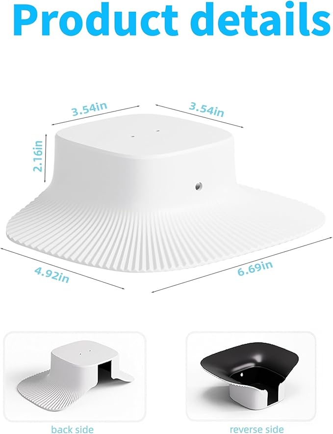 Outdoor Rain Cover for Solar Security Cameras, Compatible with Eufy S340, Dustproof and UV Resistant