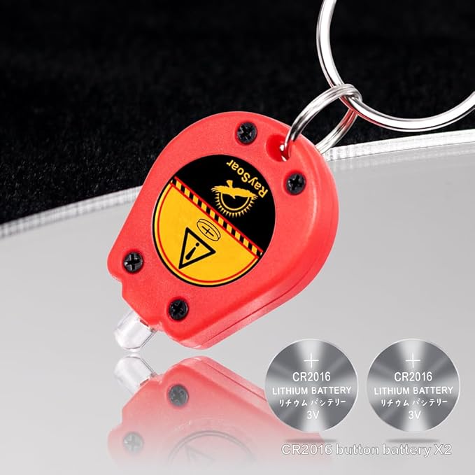 10 Pack Ultra Bright Mini LED Keychain Flashlight, Small Key Ring Flashlight, Portable LED Keychain Light for Outdoor Activities Emergency Light - Red Shell