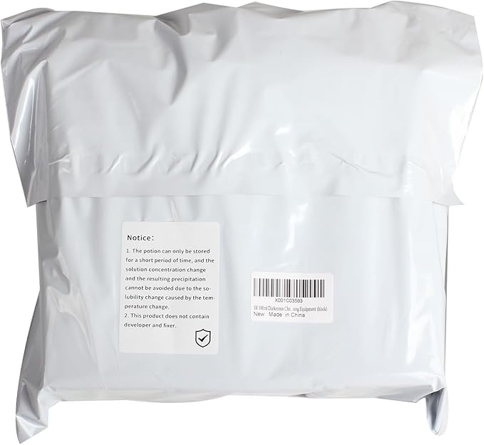 eTone 3X 500ml Darkroom Chemical Storage Bottles with Caps Film Photo Developing Processing Equipment (Black)