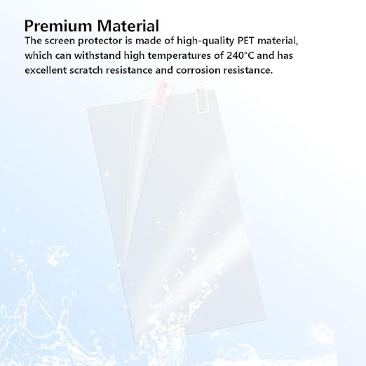 5PCS Screen Protector for Anycubic Photon Mono 4, LCD 3D Printer PET High Light Transmittance Screen Protector Film for Mono 4/Ultra