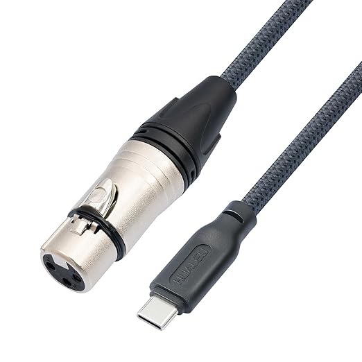 3.3FT Female XLR to USB C Micphone Cable,USB C to XLR for Dynamic Microphone iPhone 15,ipad,Notebook,Tablet