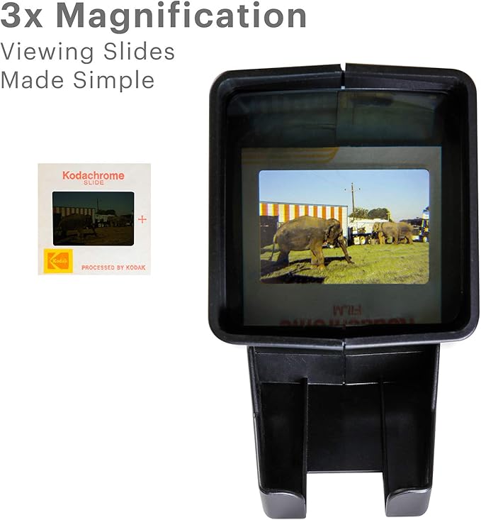 KODAK 35mm Slide and Film Viewer - Battery Operation, 3X Magnification, LED Lighted Viewing – for 35mm Slides & Film Negatives