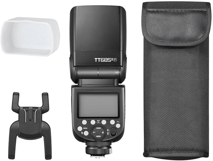 Godox TT685II-F TTL HSS 1/8000s GN60 2.4G Wireless Master Slave Off Flash Speedlite Speedlight Compatible for Fujifilm Cameras with Diffuser