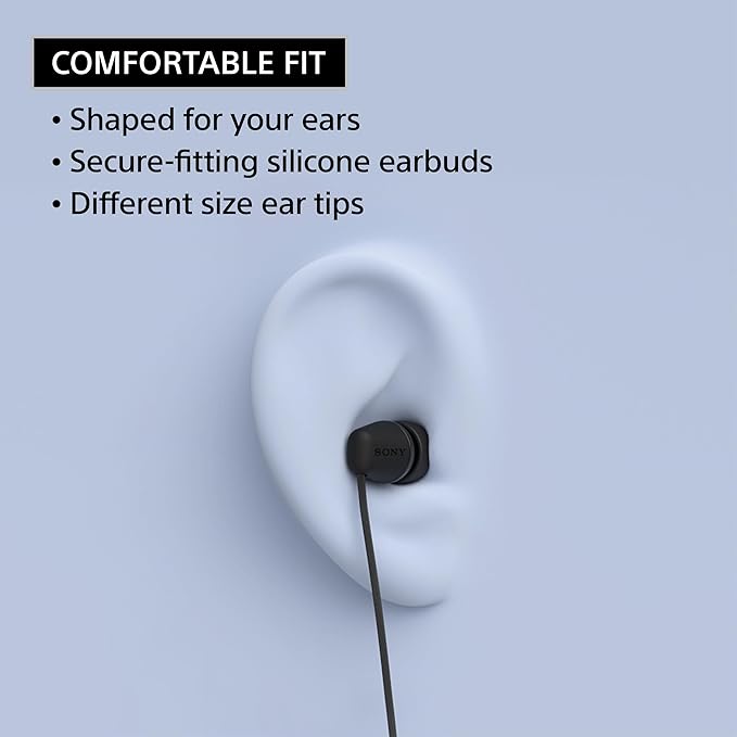 Sony IER-EX15C USB-C Plug, Wired in-Ear Headphones for iPhone and Android Phones, with Built-in Multi-Function Button, Volume and Mic Control, Supports USB Audio Class 1.0 Devices, White