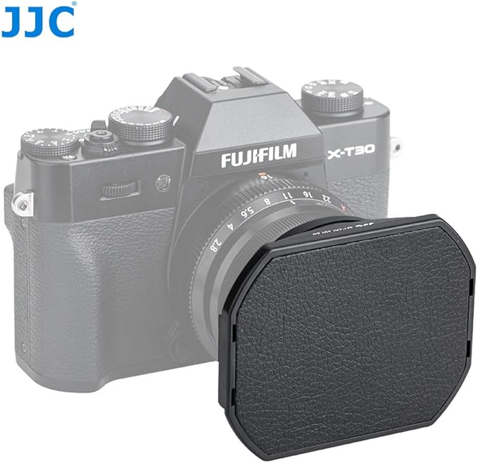 JJC Metal Bayonet Lens Hood for Fujinon XF16mmF2.8 R WR Lens, Fujinon XF 16mm F2.8 R WR Lens Hood, Fuji XF 16mm 2.8 Lens Hood, Compatible with FUJIFILM XF 16mm f/2.8 R WR Lens, Slide Design Hood Cap