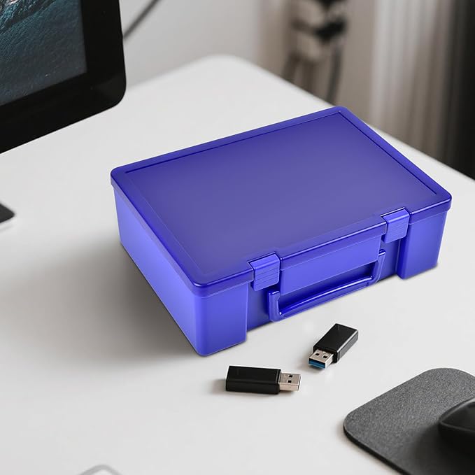 Flash Drive Case USB Memory Stick SD Card Storage Organizer- Holds 134pcs Thumb Drive Electronic Accessories Holder for Sandisk/for Samsung/for Inland/for PNY/for Netac (Blue)